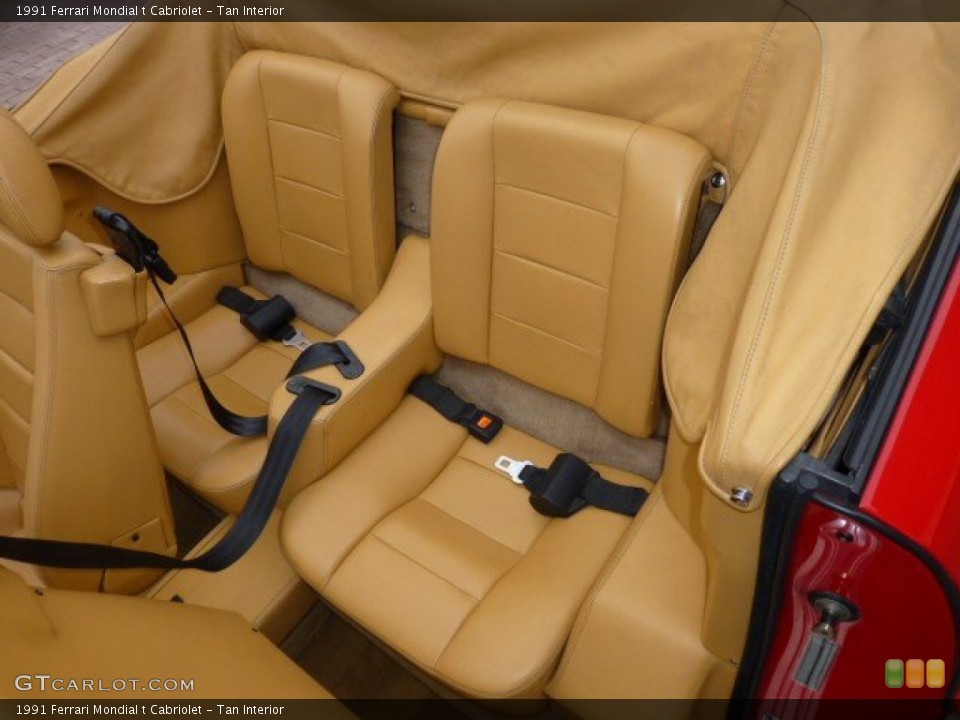Tan Interior Rear Seat for the 1991 Ferrari Mondial t Cabriolet #74927498