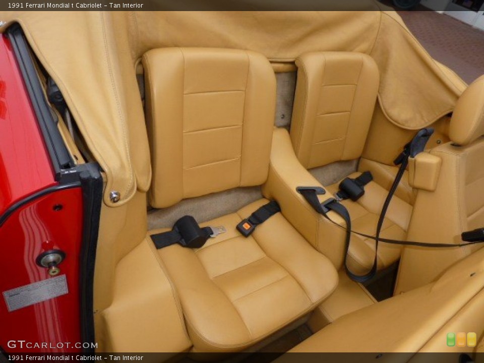 Tan Interior Rear Seat for the 1991 Ferrari Mondial t Cabriolet #74927518