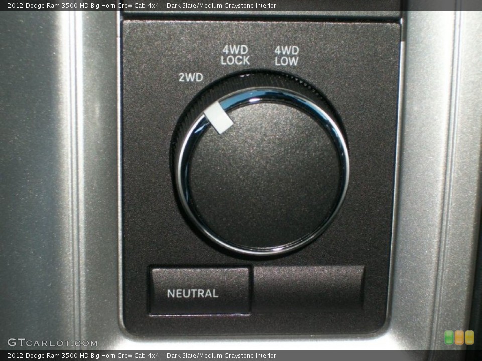 Dark Slate/Medium Graystone Interior Controls for the 2012 Dodge Ram 3500 HD Big Horn Crew Cab 4x4 #74927926