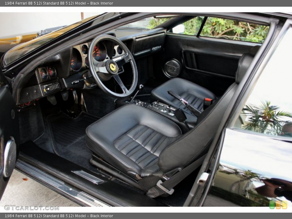 Black Interior Prime Interior for the 1984 Ferrari BB 512i  #74928841