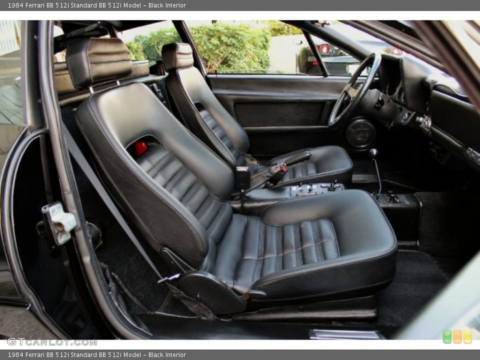 Black Interior Front Seat for the 1984 Ferrari BB 512i  #74928909