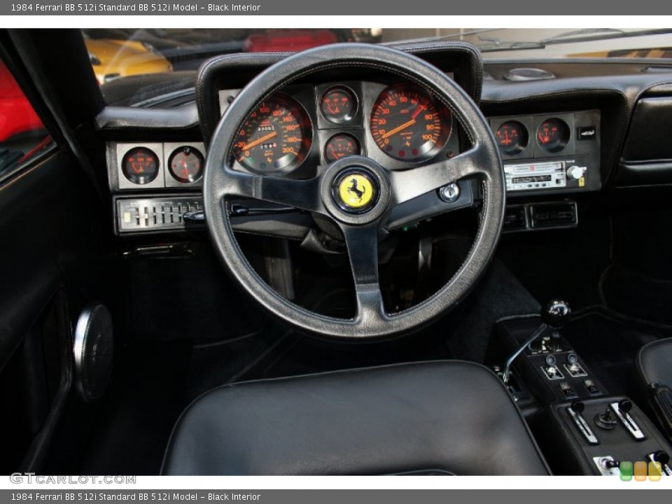 Black Interior Steering Wheel for the 1984 Ferrari BB 512i  #74928943