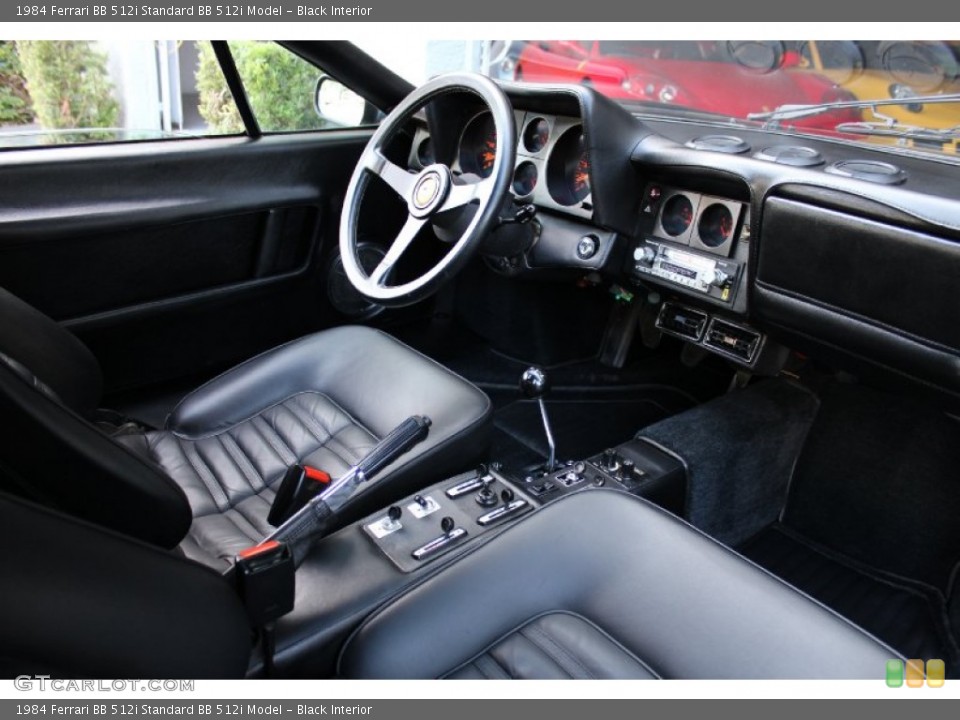 Black Interior Photo for the 1984 Ferrari BB 512i  #74929007