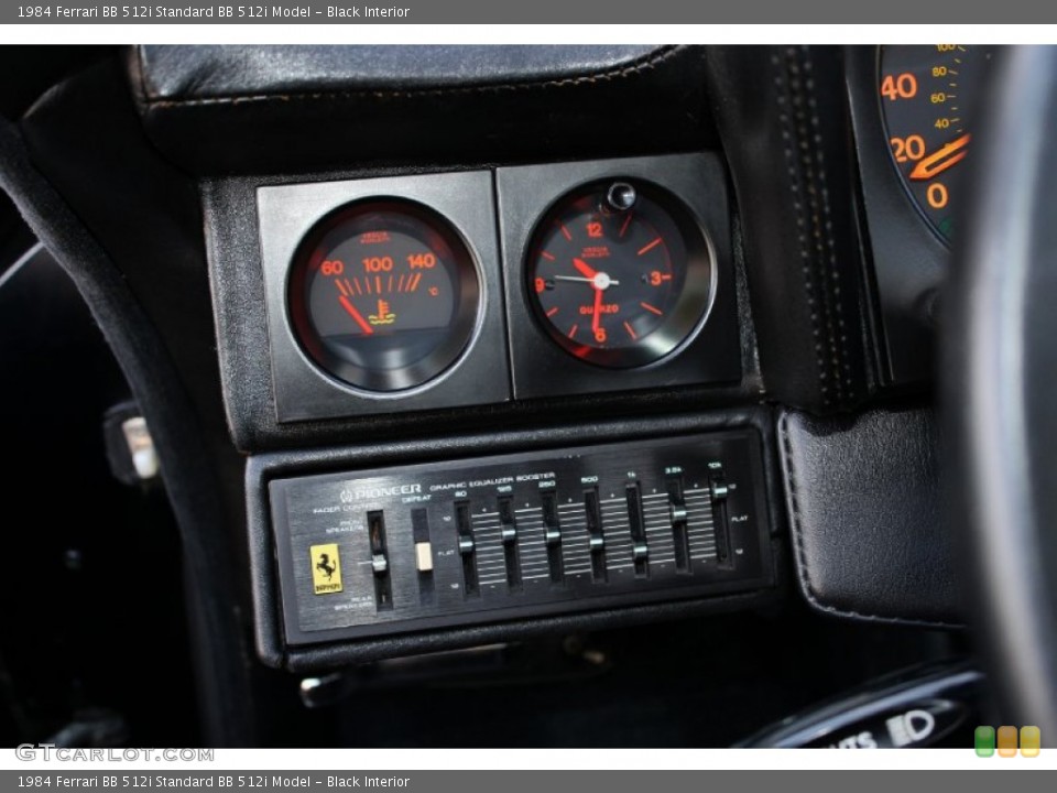 Black Interior Gauges for the 1984 Ferrari BB 512i  #74929037