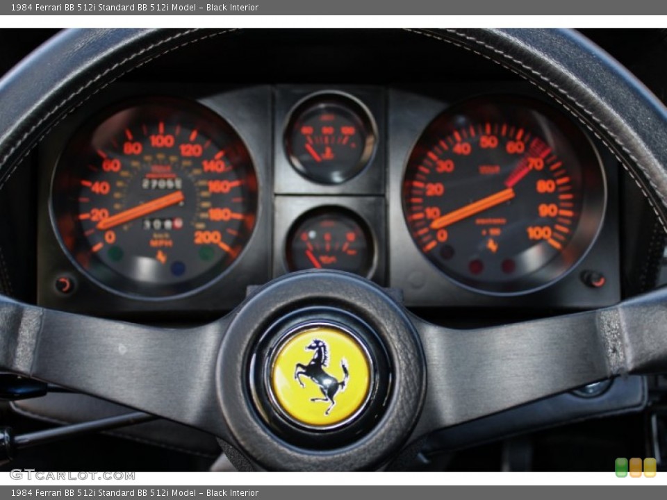 Black Interior Gauges for the 1984 Ferrari BB 512i  #74929062