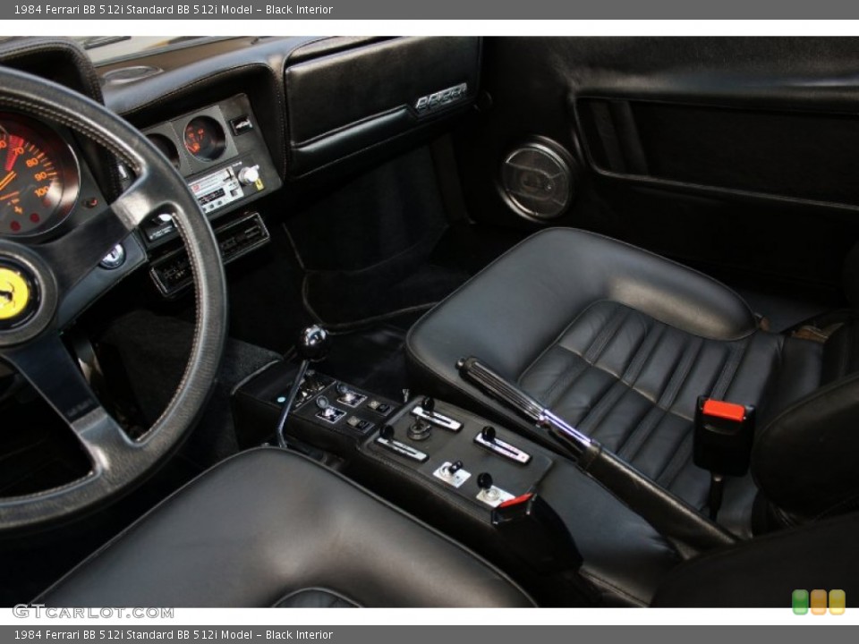 Black Interior Photo for the 1984 Ferrari BB 512i  #74929087