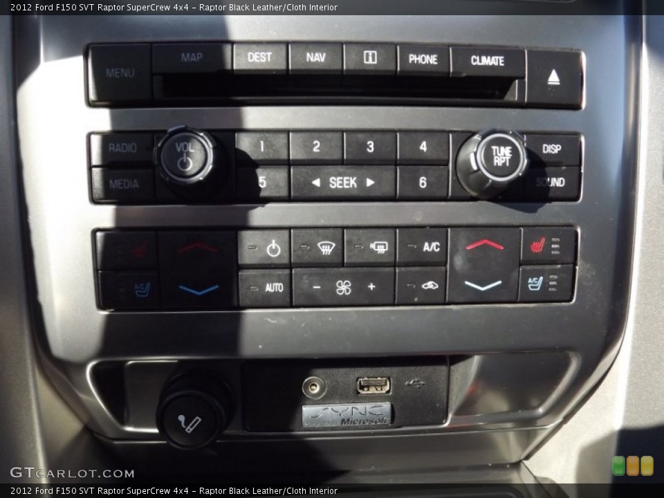 Raptor Black Leather/Cloth Interior Controls for the 2012 Ford F150 SVT Raptor SuperCrew 4x4 #74930377