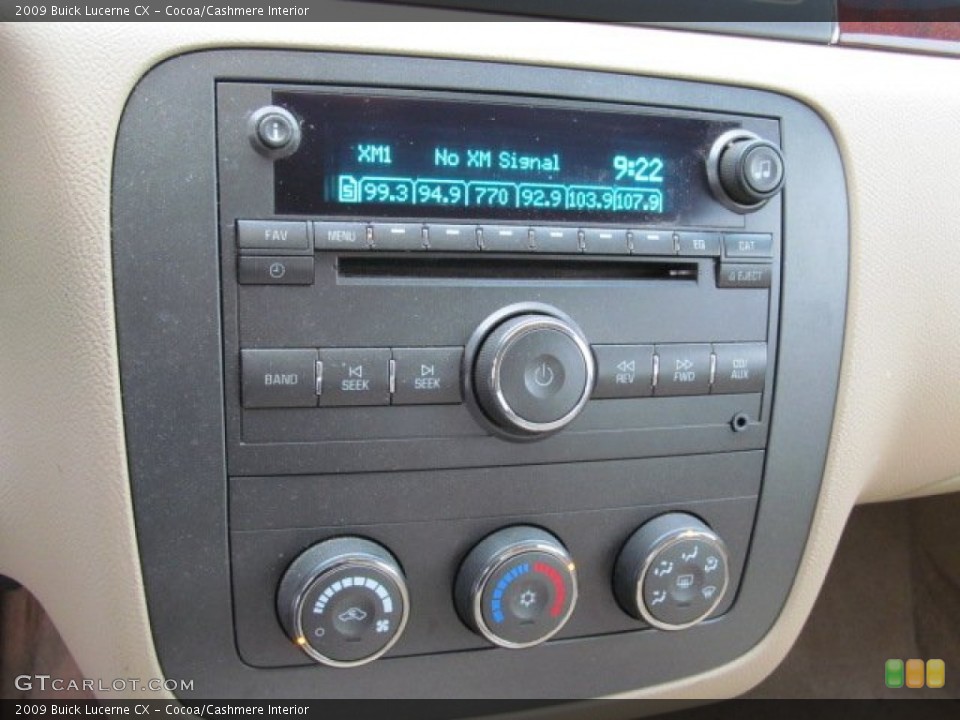 Cocoa/Cashmere Interior Controls for the 2009 Buick Lucerne CX #74931481