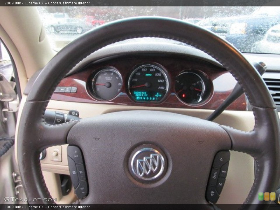 Cocoa/Cashmere Interior Steering Wheel for the 2009 Buick Lucerne CX #74931541