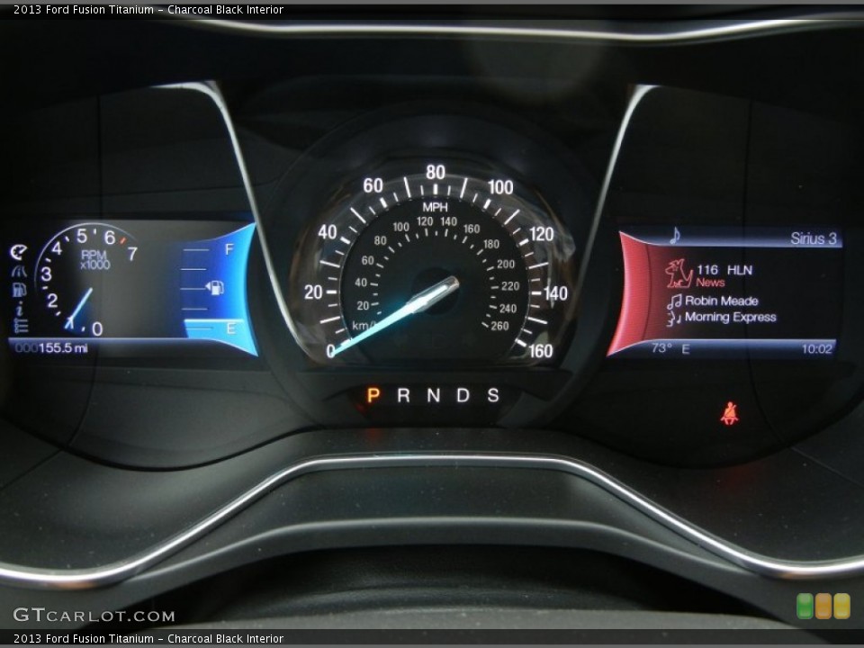 Charcoal Black Interior Gauges for the 2013 Ford Fusion Titanium #74932208