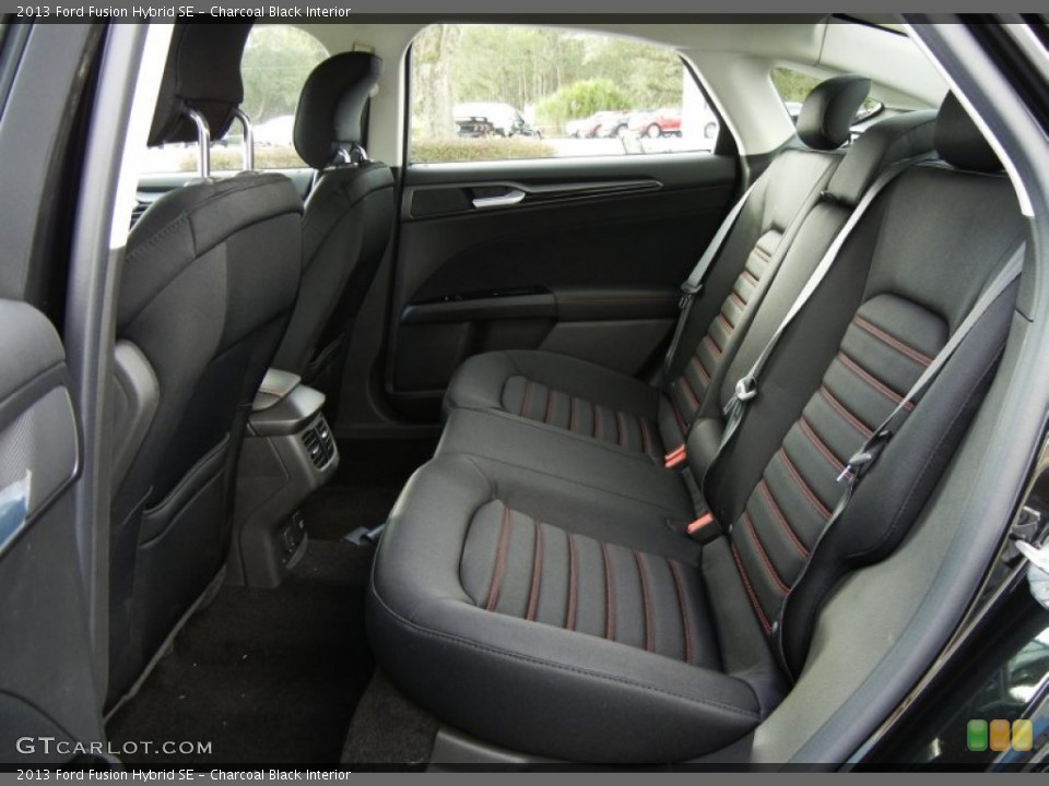 Charcoal Black Interior Rear Seat for the 2013 Ford Fusion Hybrid SE #74932627