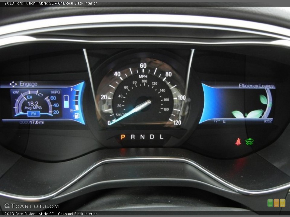 Charcoal Black Interior Gauges for the 2013 Ford Fusion Hybrid SE #74932656