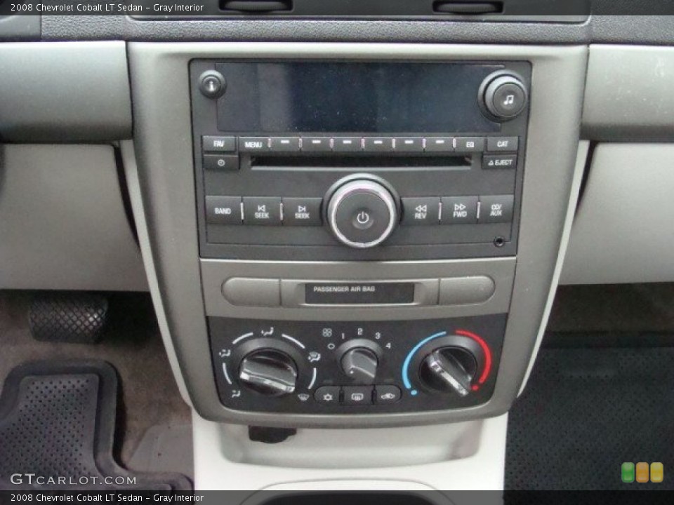Gray Interior Controls for the 2008 Chevrolet Cobalt LT Sedan #74932747