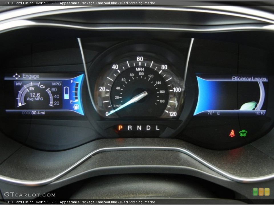 SE Appearance Package Charcoal Black/Red Stitching Interior Gauges for the 2013 Ford Fusion Hybrid SE #74933112