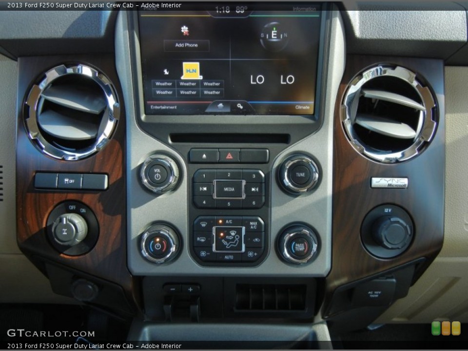 Adobe Interior Controls for the 2013 Ford F250 Super Duty Lariat Crew Cab #74934097