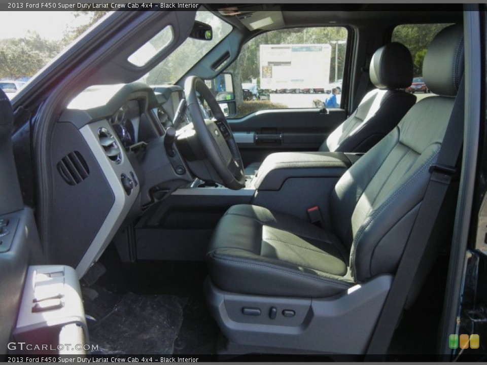 Black Interior Photo for the 2013 Ford F450 Super Duty Lariat Crew Cab 4x4 #74934520