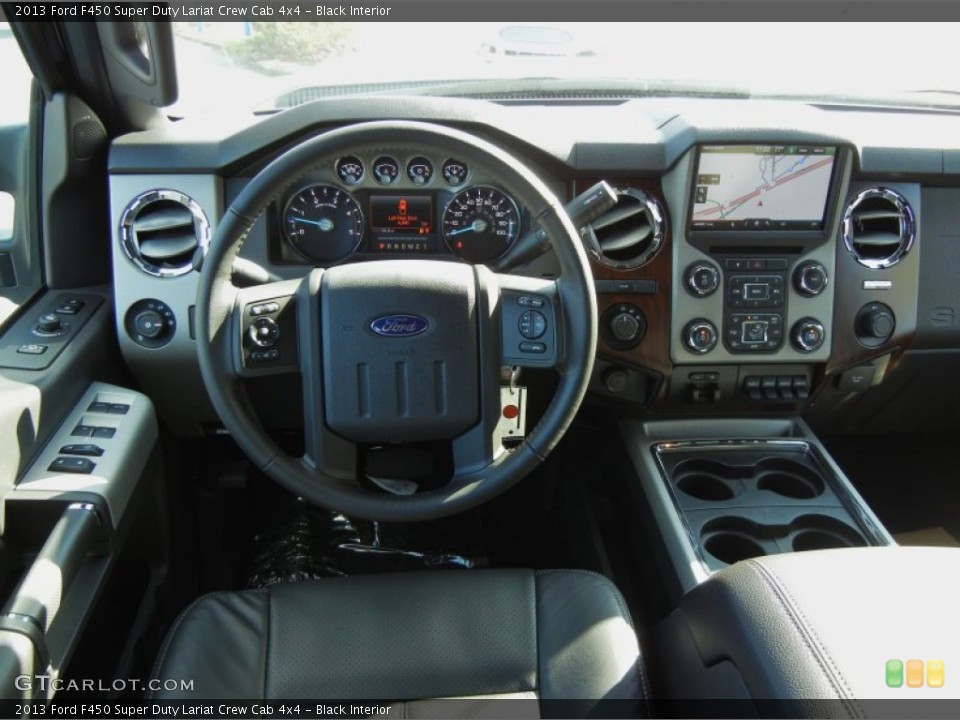 Black Interior Dashboard for the 2013 Ford F450 Super Duty Lariat Crew Cab 4x4 #74934589