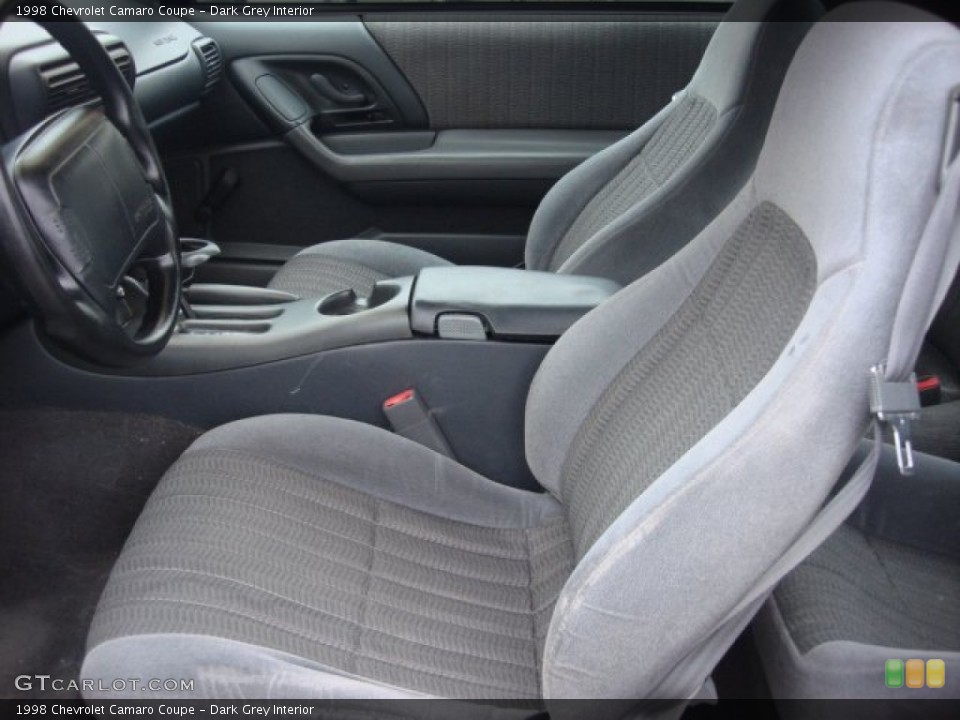 Dark Grey Interior Front Seat for the 1998 Chevrolet Camaro Coupe #74935753