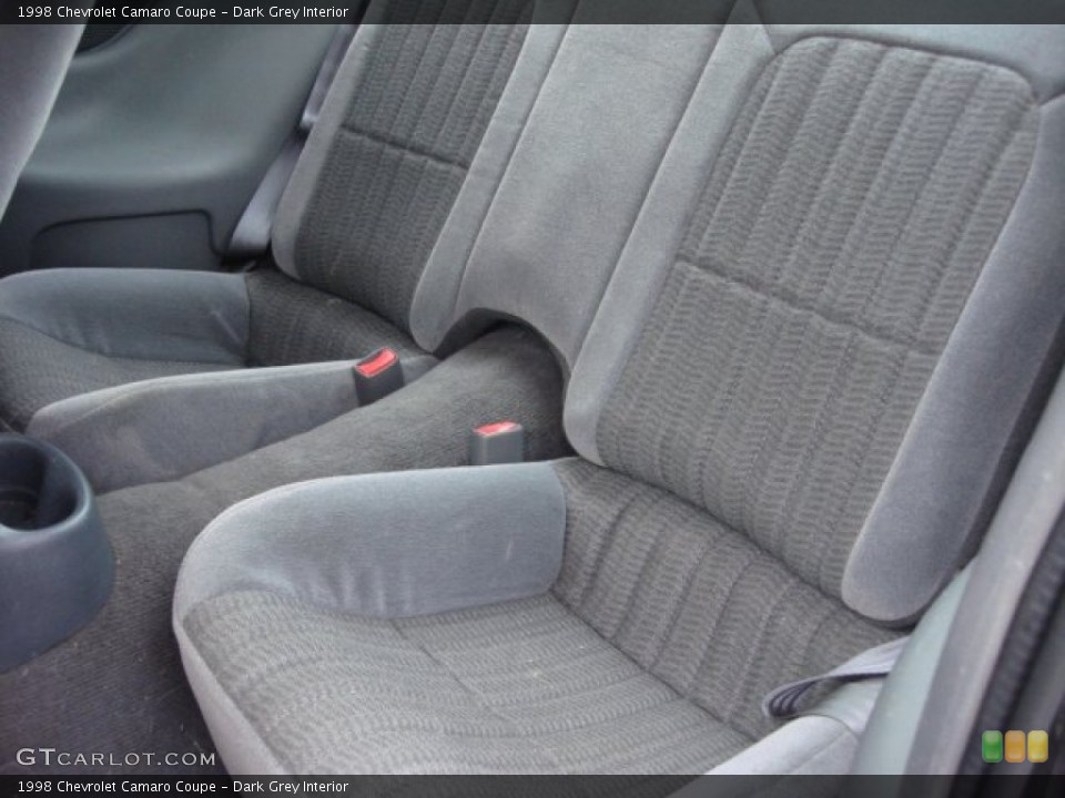 Dark Grey Interior Rear Seat for the 1998 Chevrolet Camaro Coupe #74935763