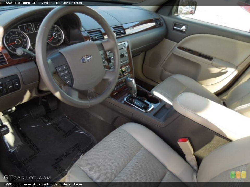 Medium Light Stone Interior Prime Interior for the 2008 Ford Taurus SEL #74935846