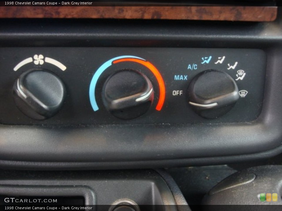 Dark Grey Interior Controls for the 1998 Chevrolet Camaro Coupe #74935876