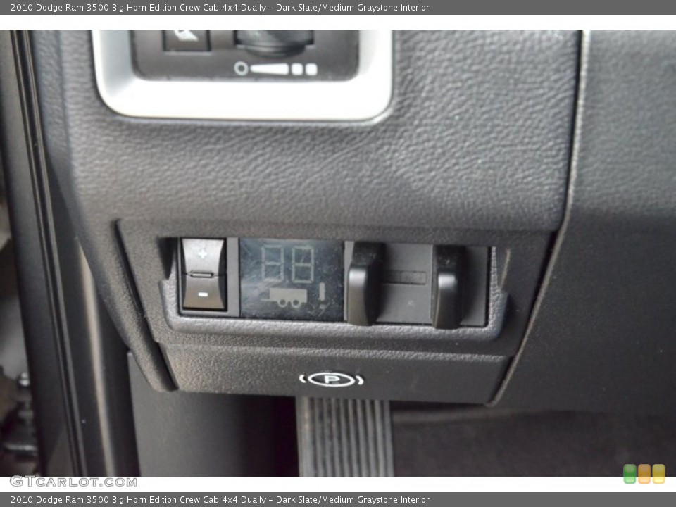Dark Slate/Medium Graystone Interior Controls for the 2010 Dodge Ram 3500 Big Horn Edition Crew Cab 4x4 Dually #74936713