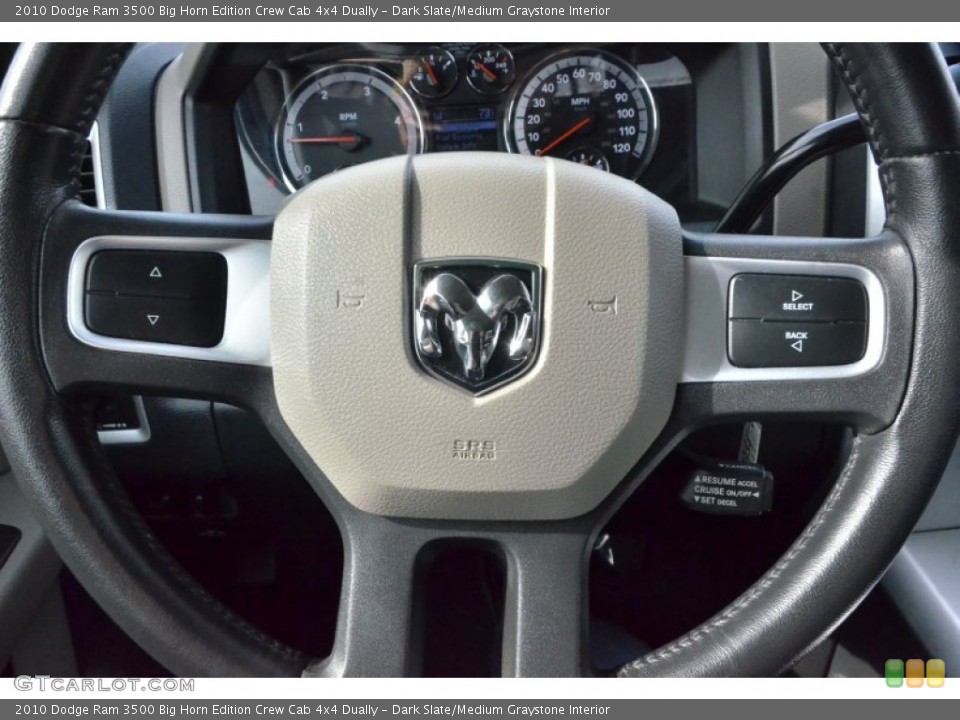 Dark Slate/Medium Graystone Interior Controls for the 2010 Dodge Ram 3500 Big Horn Edition Crew Cab 4x4 Dually #74936742