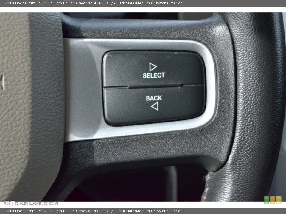 Dark Slate/Medium Graystone Interior Controls for the 2010 Dodge Ram 3500 Big Horn Edition Crew Cab 4x4 Dually #74936782