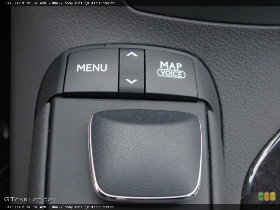 Black/Ebony Birds Eye Maple Interior Controls for the 2013 Lexus RX 350 AWD #74937720