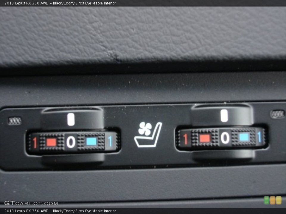 Black/Ebony Birds Eye Maple Interior Controls for the 2013 Lexus RX 350 AWD #74937733