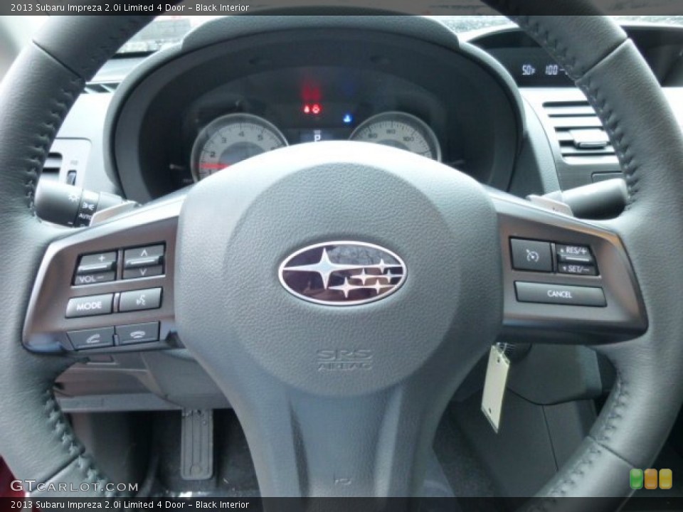 Black Interior Steering Wheel for the 2013 Subaru Impreza 2.0i Limited 4 Door #74941750