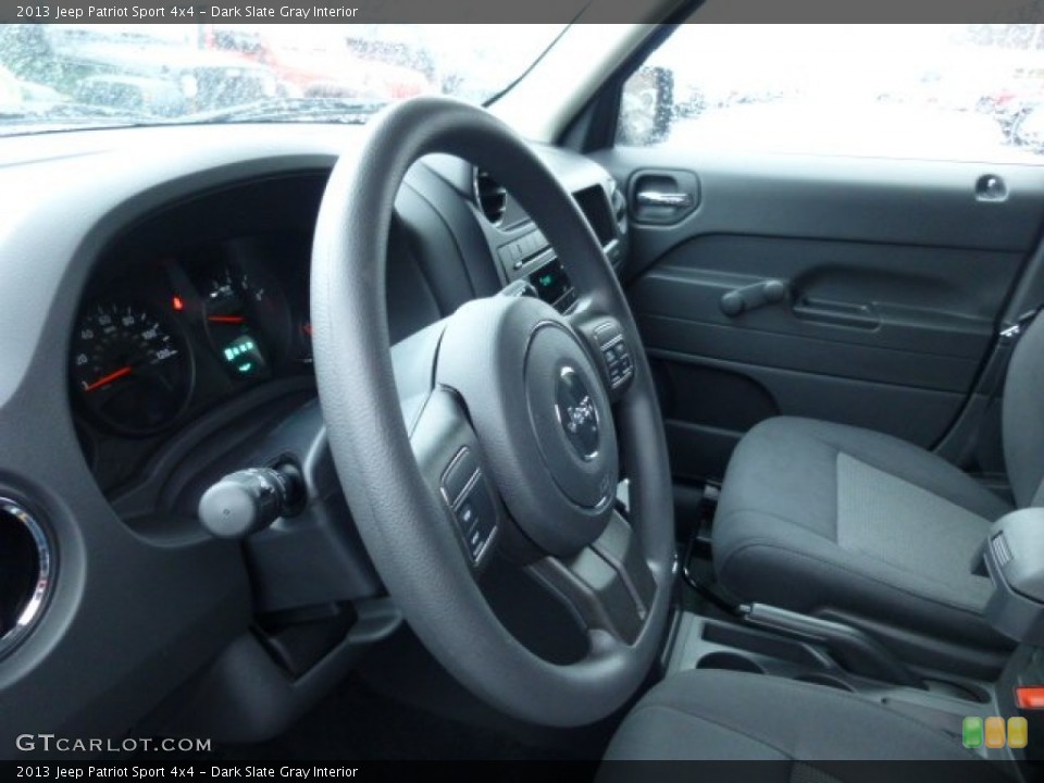 Dark Slate Gray Interior Steering Wheel for the 2013 Jeep Patriot Sport 4x4 #74943760