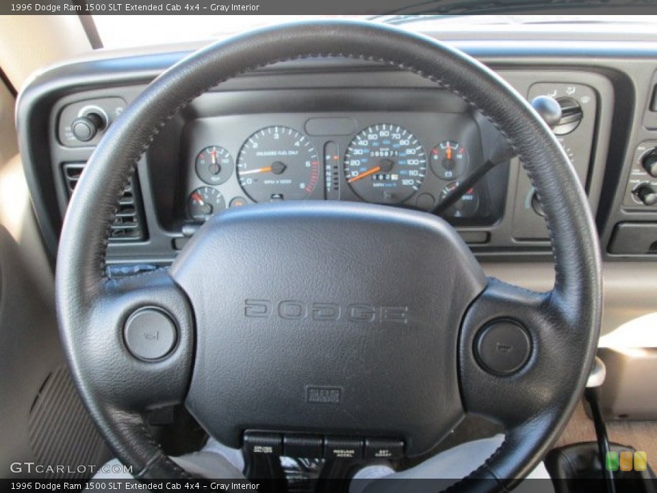 Gray Interior Steering Wheel for the 1996 Dodge Ram 1500 SLT Extended Cab 4x4 #74945365