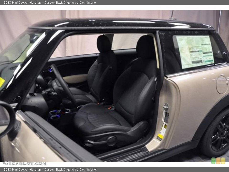 Carbon Black Checkered Cloth 2013 Mini Cooper Interiors
