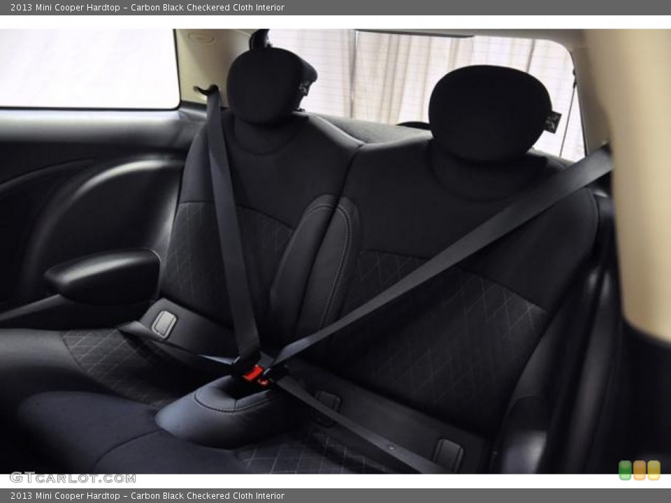 Carbon Black Checkered Cloth Interior Rear Seat for the 2013 Mini Cooper Hardtop #74945633