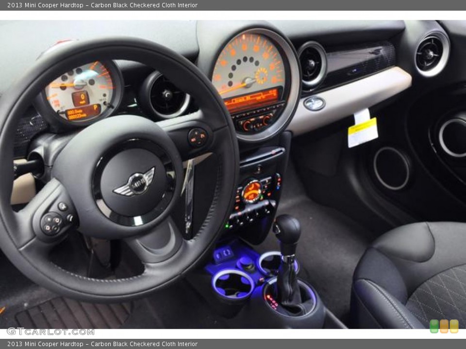 Carbon Black Checkered Cloth Interior Dashboard for the 2013 Mini Cooper Hardtop #74945665