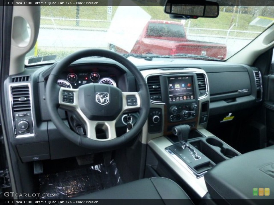 Black Interior Photo for the 2013 Ram 1500 Laramie Quad Cab 4x4 #74945989