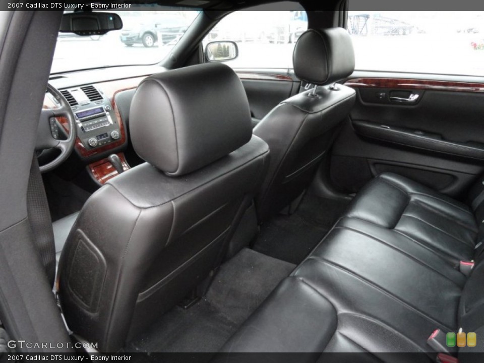 Ebony Interior Rear Seat for the 2007 Cadillac DTS Luxury #74946574