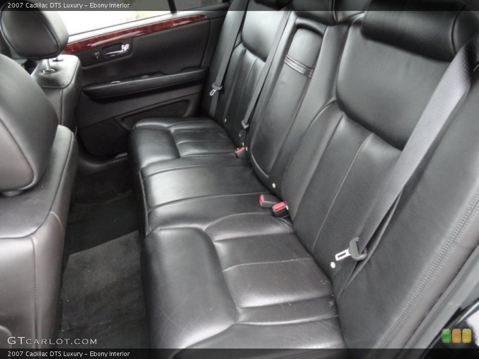 Ebony Interior Rear Seat for the 2007 Cadillac DTS Luxury #74946592