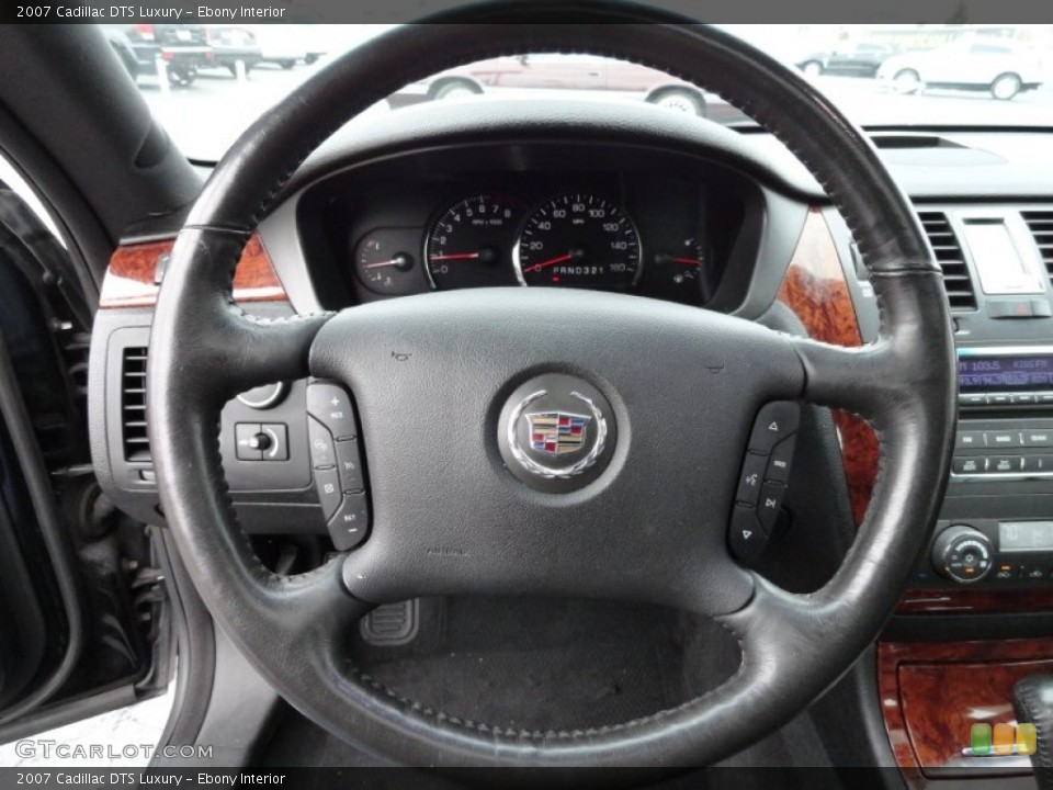 Ebony Interior Steering Wheel for the 2007 Cadillac DTS Luxury #74946715