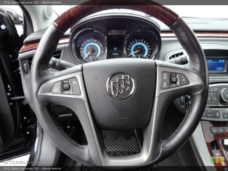 Ebony Interior Steering Wheel for the 2011 Buick LaCrosse CXS #74947231