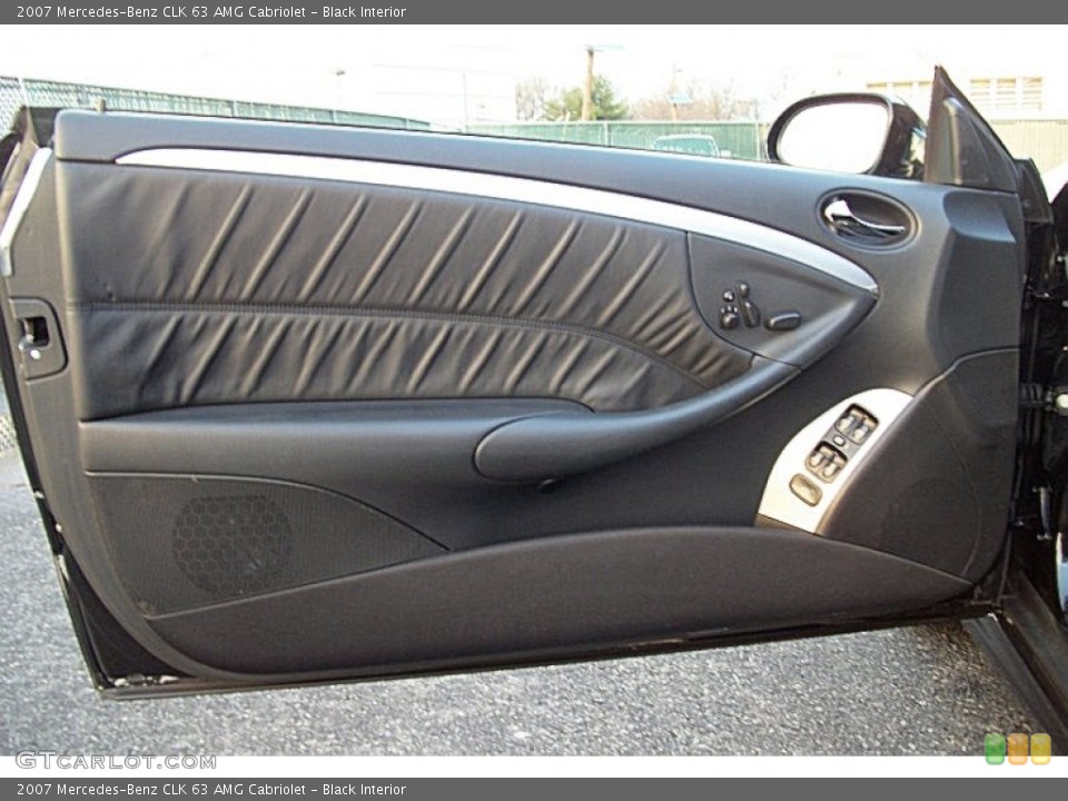 Black Interior Door Panel for the 2007 Mercedes-Benz CLK 63 AMG Cabriolet #74947481