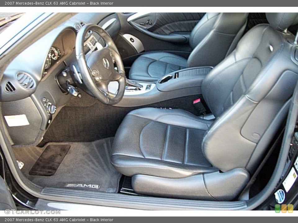 Black Interior Photo for the 2007 Mercedes-Benz CLK 63 AMG Cabriolet #74947555