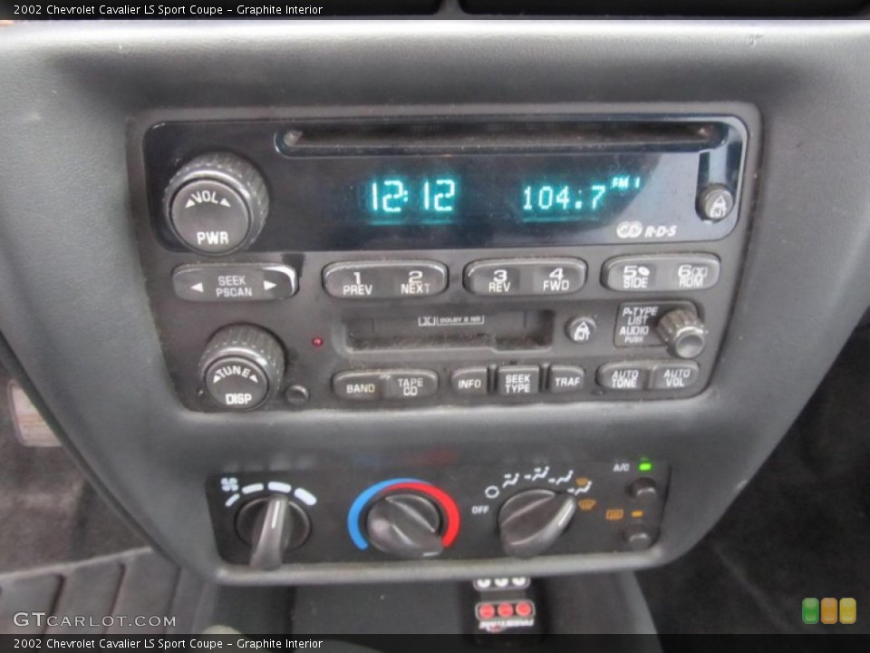 Graphite Interior Controls for the 2002 Chevrolet Cavalier LS Sport Coupe #74948440