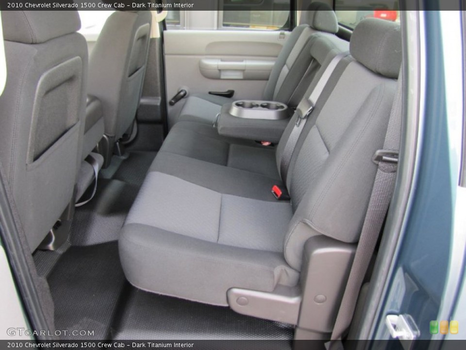 Dark Titanium Interior Rear Seat for the 2010 Chevrolet Silverado 1500 Crew Cab #74948896