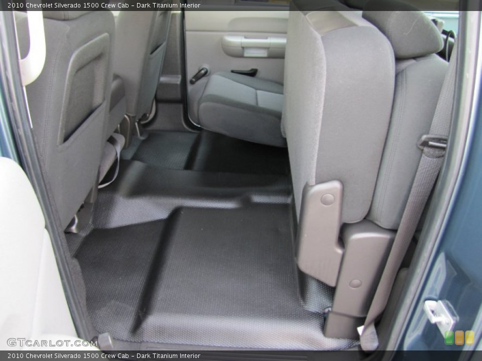 Dark Titanium Interior Rear Seat for the 2010 Chevrolet Silverado 1500 Crew Cab #74948914