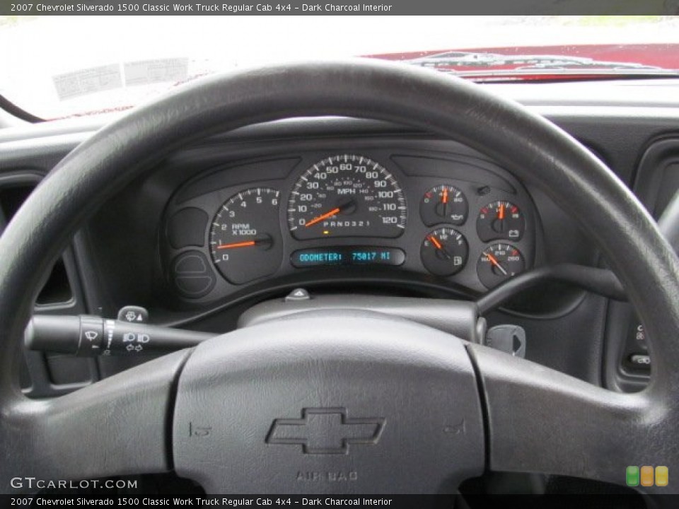 Dark Charcoal Interior Gauges for the 2007 Chevrolet Silverado 1500 Classic Work Truck Regular Cab 4x4 #74952626