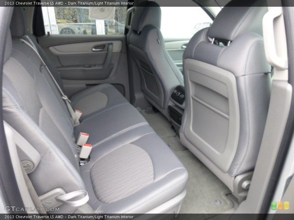 Dark Titanium/Light Titanium Interior Rear Seat for the 2013 Chevrolet Traverse LS AWD #74952940