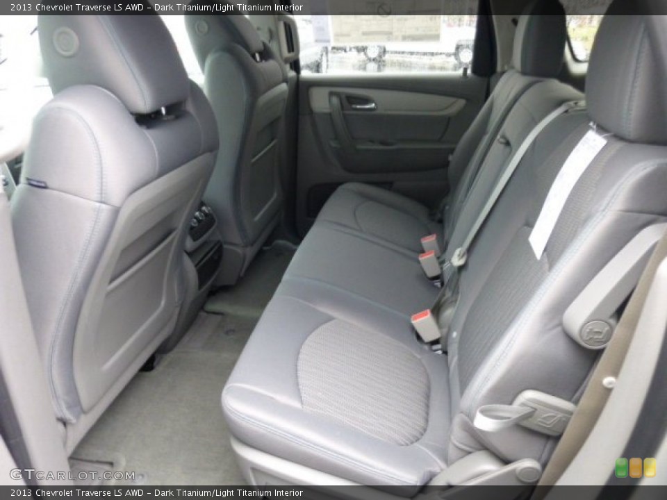 Dark Titanium/Light Titanium Interior Rear Seat for the 2013 Chevrolet Traverse LS AWD #74952970