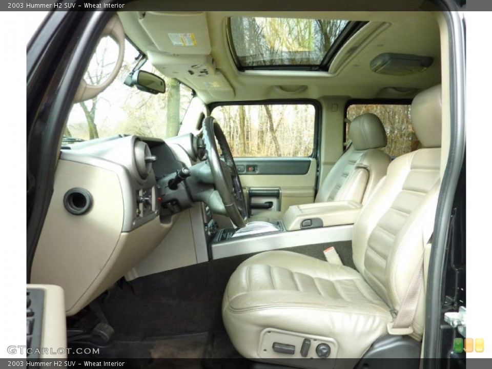 Wheat Interior Front Seat for the 2003 Hummer H2 SUV #74953057